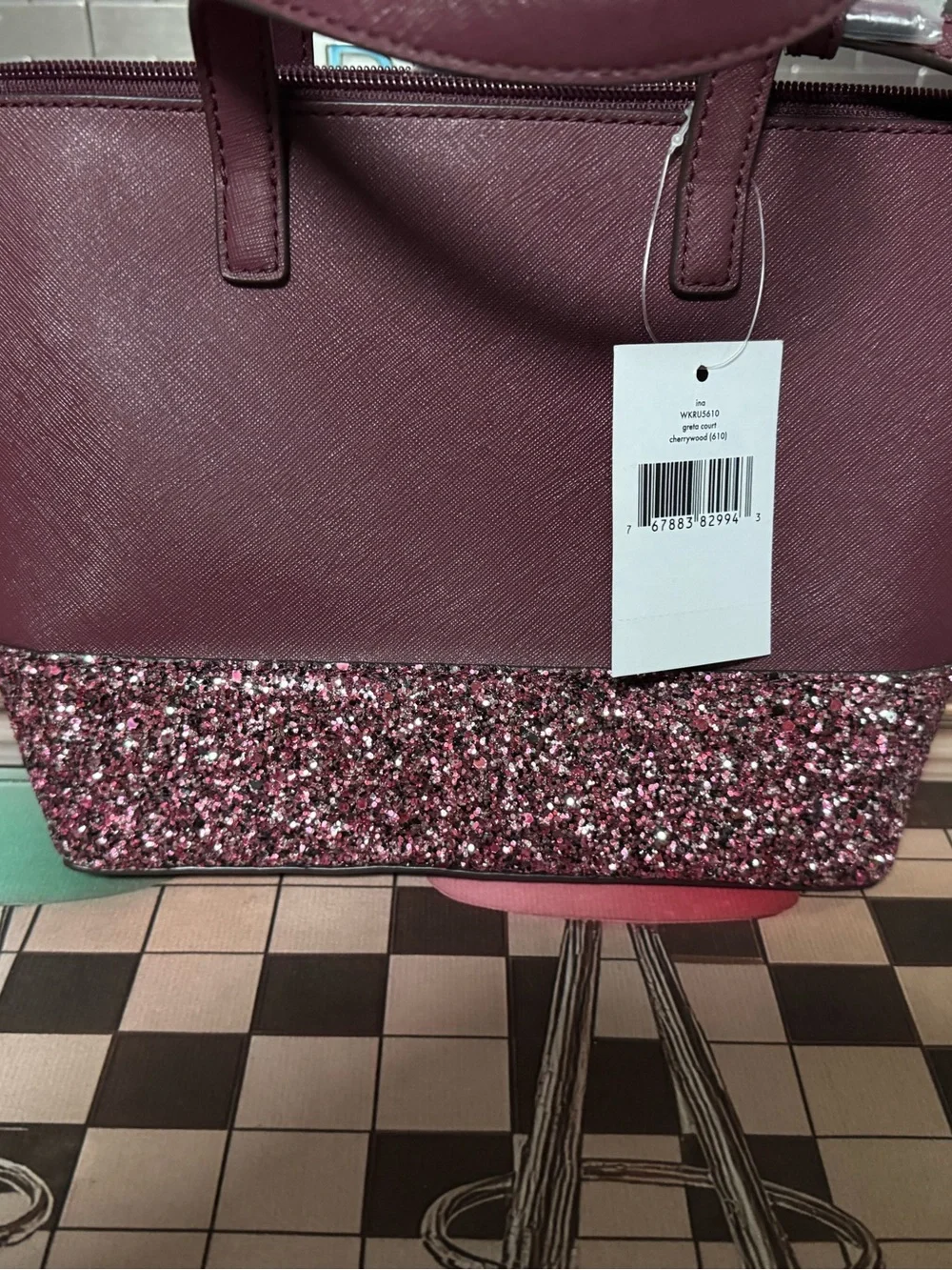 NWT Kate Spade Greta Court Women's Crossbody Purse Handbag - Cherrywood